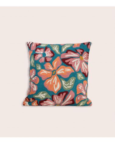 Embroidered Paloma Pillow 16x16 in