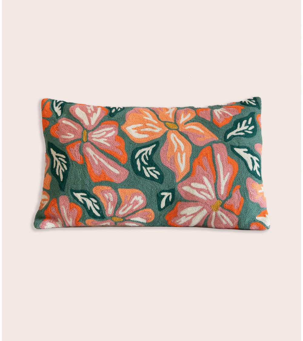 Embroidered Paloma Pillow 12x20 in Embroidered Paloma Pillow 12x20 in