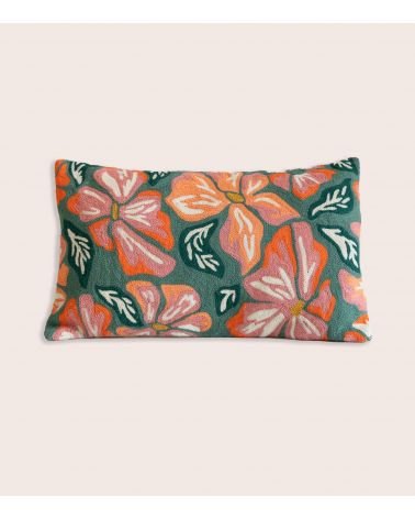 Embroidered Paloma Pillow 12x20 in