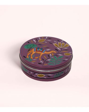 Boîte ronde Inox 17 cm de diamètre, 6,5 cm de hauteur