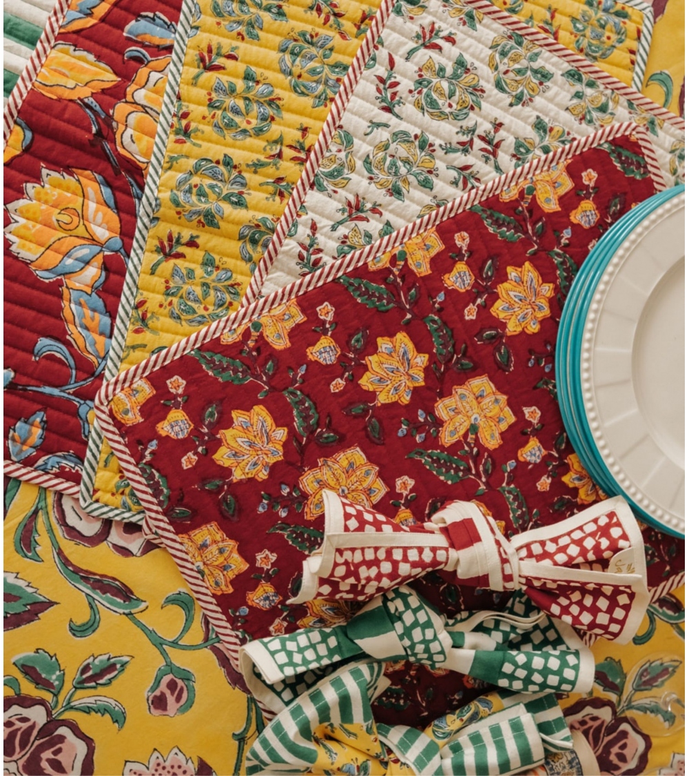 LATHI Cotton Napkin - Graphic Motifs