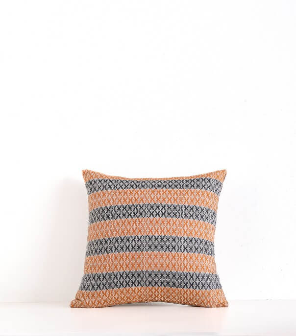 Housse de coussin carrée Magali écru