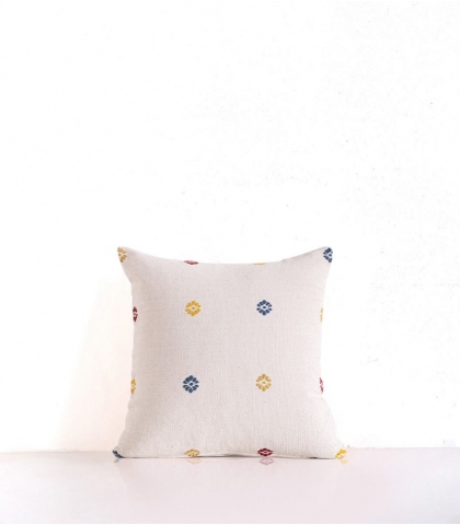 Housse de coussin tissée