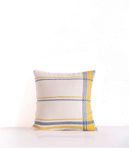 Housse de coussin tissée