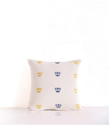 Housse de coussin tissée