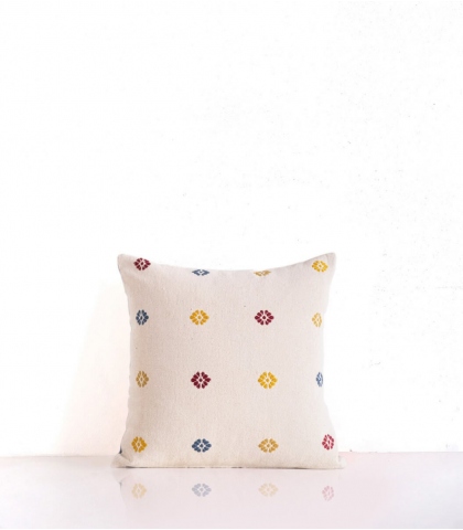 Housse de coussin tissée