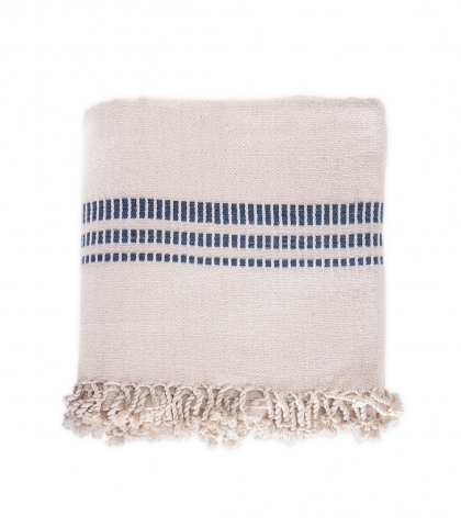 Hand-woven throw