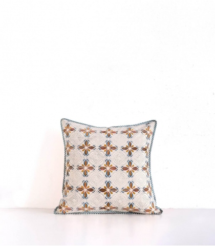 Hand-printed cushion cover