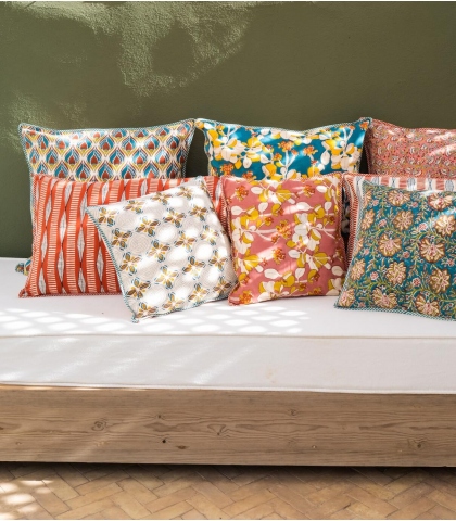 Housses de coussins tissées