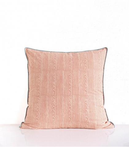 Hand-printed cushion cover