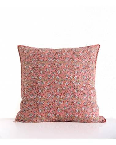 Hand-printed cushion cover