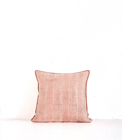 Hand-printed cushion cover