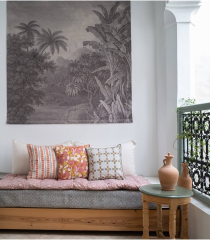 Hand-printed cushion covers