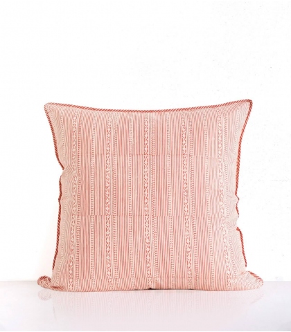 Hand-printed cushion cover