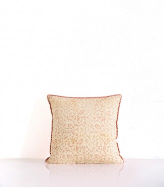 Hand-printed cushion cover