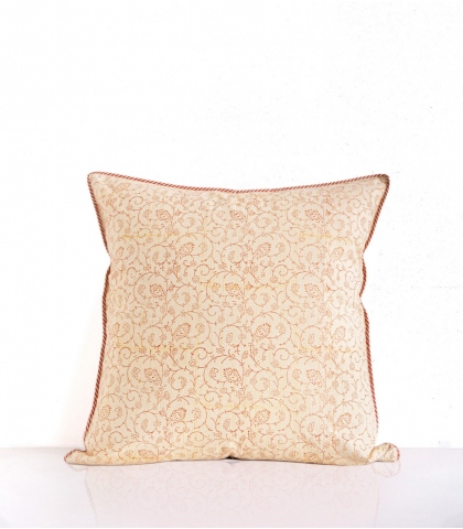 Hand-printed cushion cover