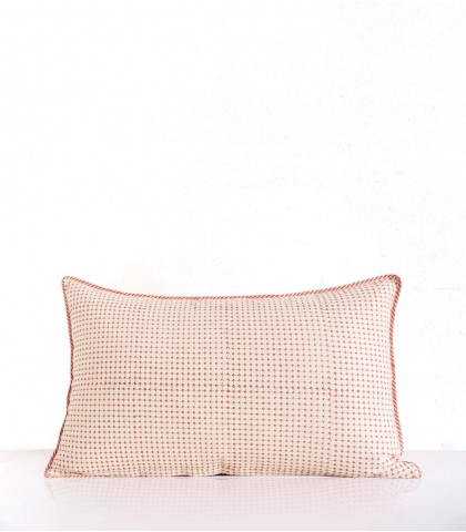 Hand-printed cushion cover