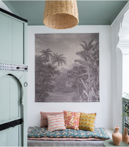 Hand-printed cushion covers