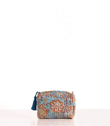 Trousse de maquillage bleu clair