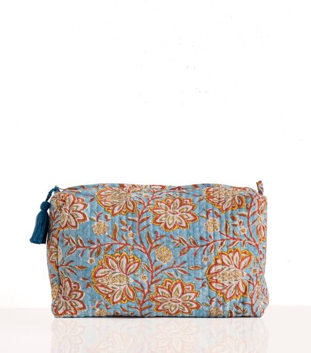Trousse de maquillage bleu clair