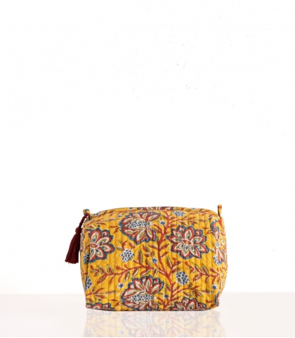 Make-up case mustard yellow