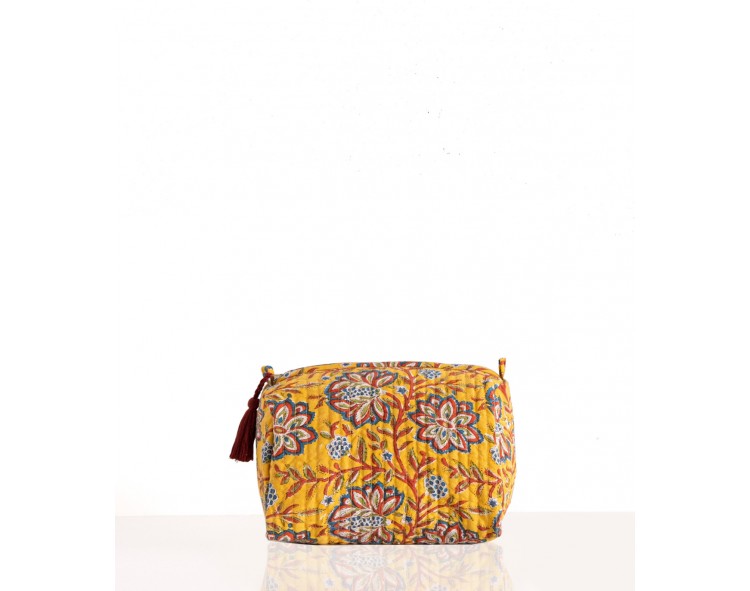 Make-up case mustard yellow