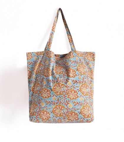 Tote bag bleu clair