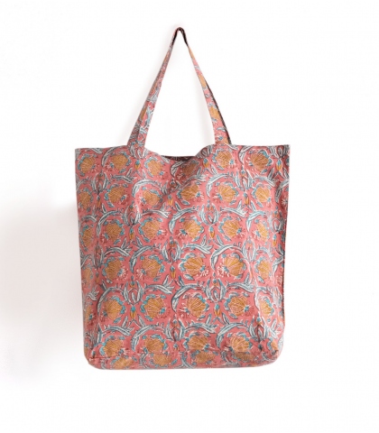 Dusty pink tote bag