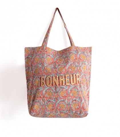 Tote bag vieux rose