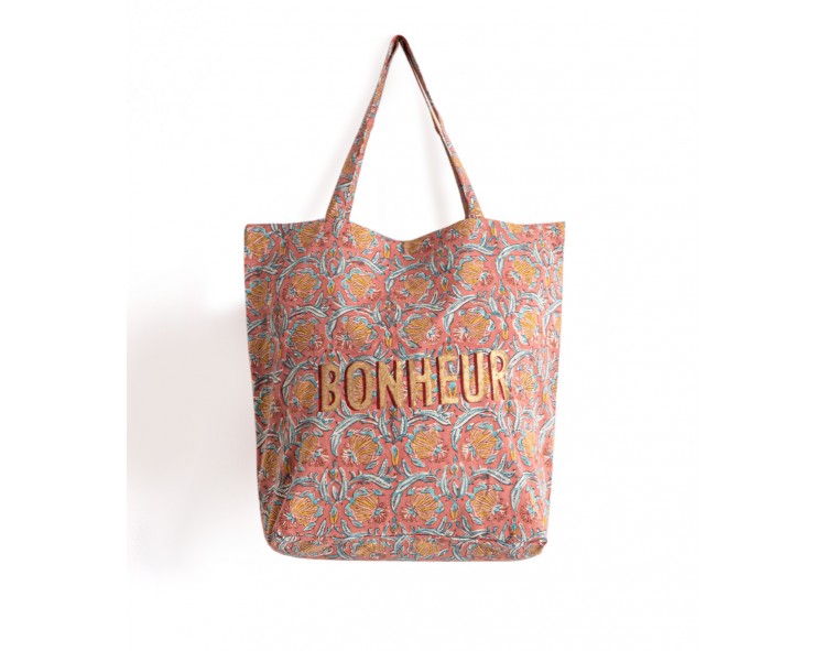 Tote bag vieux rose