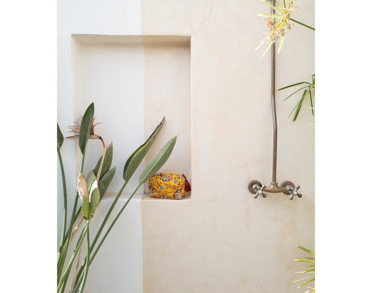 Trousse de toilette jaune moutarde