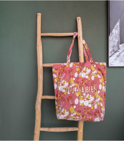 Dusty pink tote bag
