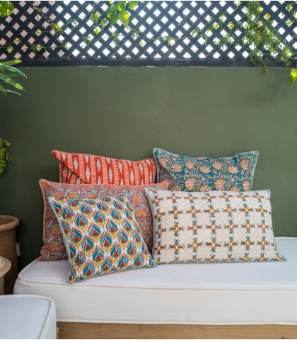Housses de coussins imprimées