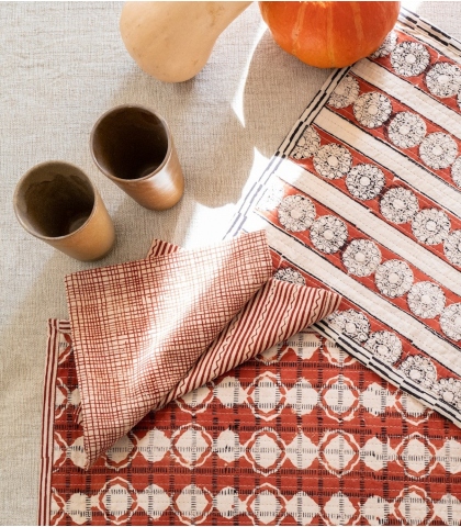 Red napkins