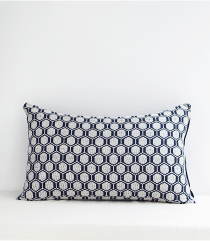 Housse de coussin tissée