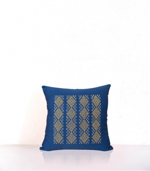 Housse de coussin tissée