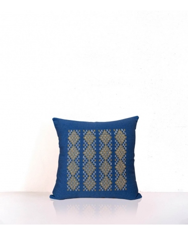 Housse de coussin tissée