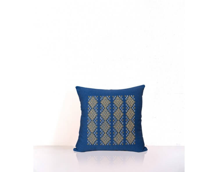 Housse de coussin tissée