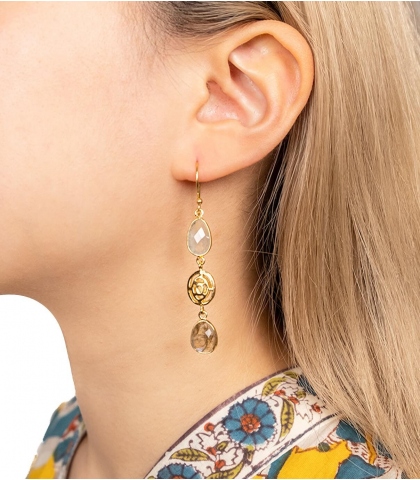 Gold plated earrings