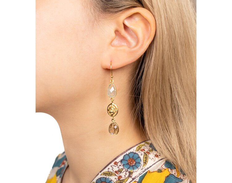 Gold plated earrings