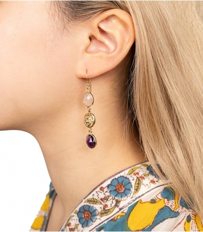 Gold plated earrings