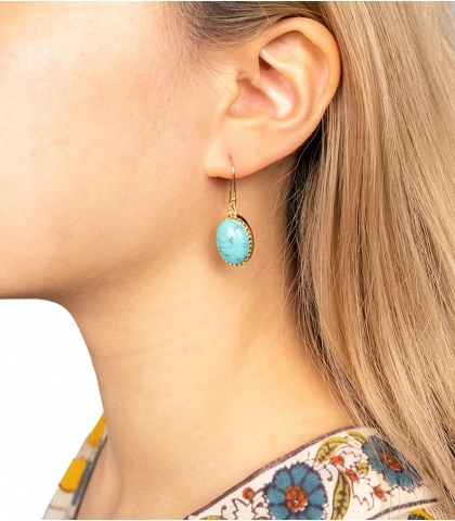 Gold plated earrings
