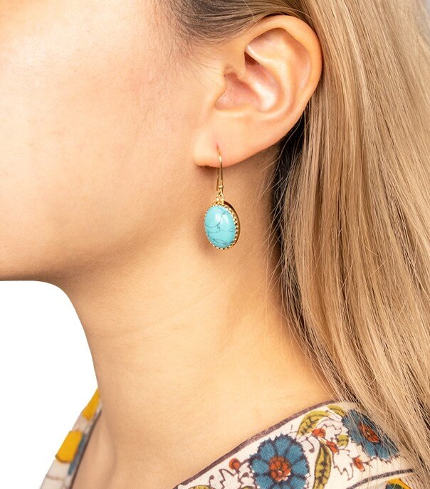 Gold plated earrings