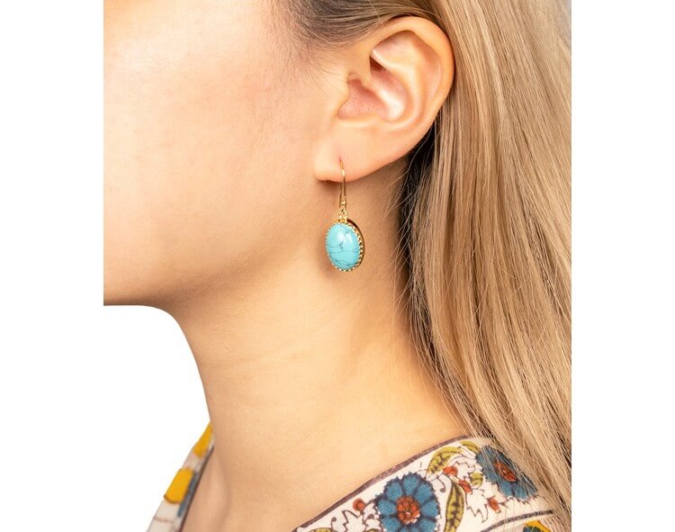 Gold plated earrings