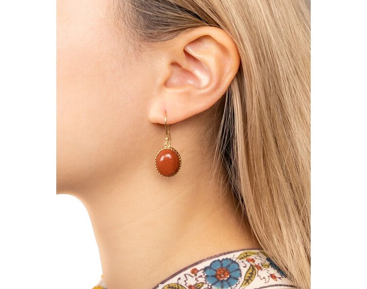 Gold plated earrings