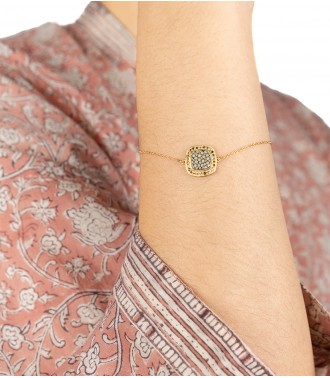 Bracelet indien plaqué or