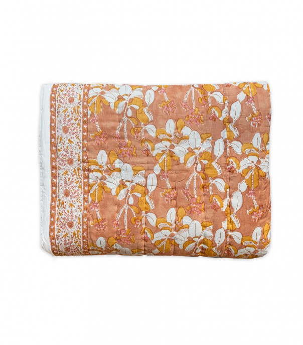 printed quilt Iris