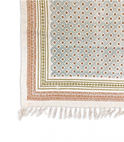 Tapis imprimé en coton