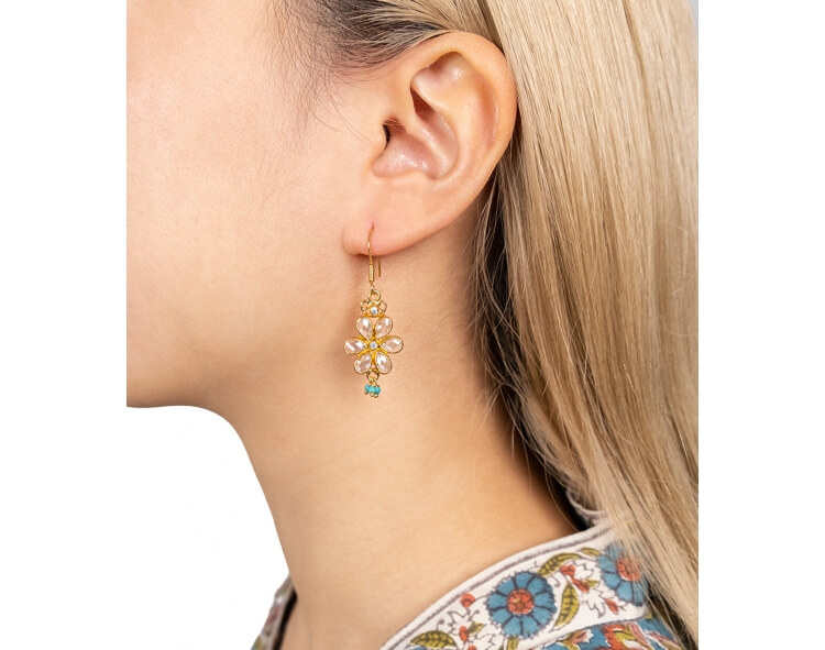 Gold plated earrings