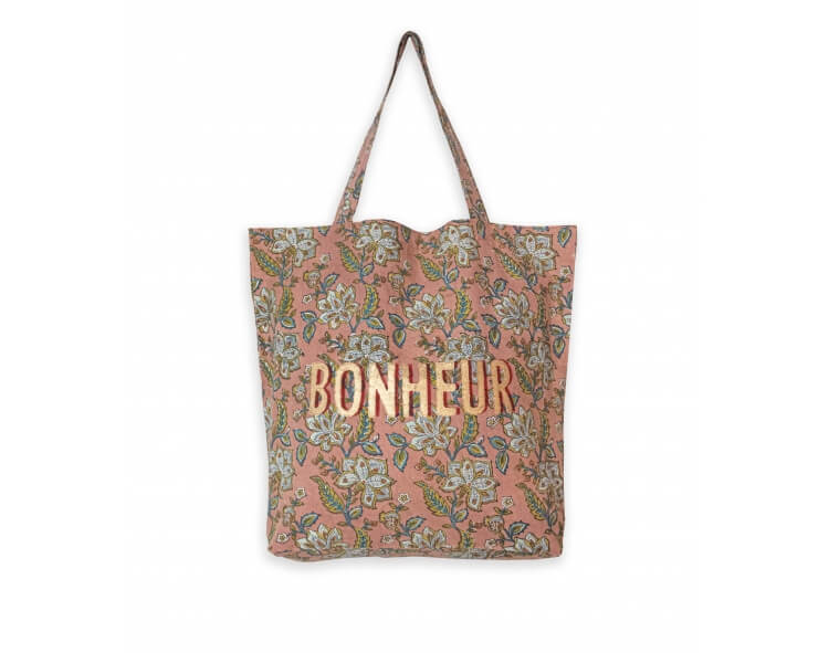 Cotton tote bag - dusty pink
